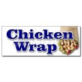 Signmission CHICKEN WRAP DECAL sticker food vendor grill bbq poultry restaurant wrap, D-12 Chicken Wrap D-12 Chicken Wrap